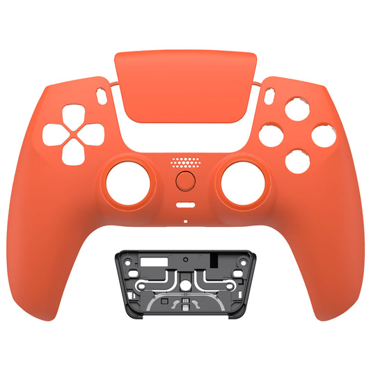 eXtremeRate LUNA Redesigned Replacement Front Shell with Touchpad Compatible with PS5 Controller BDM-010/020/030/040/050 - Orange