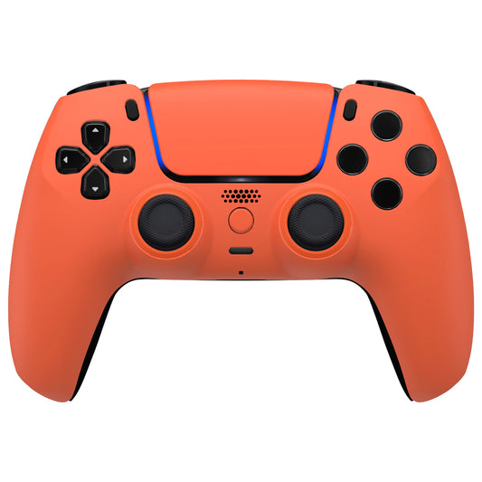 eXtremeRate LUNA Redesigned Replacement Front Shell with Touchpad Compatible with PS5 Controller BDM-010/020/030/040/050 - Orange